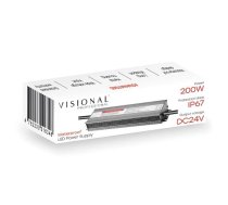 Ūdensizturīgs LED barošanas bloks 24V, 8.33A, 200W, IP67