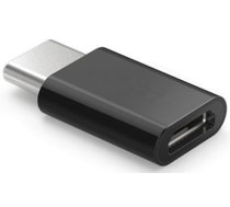 Adapteris SAVIO Micro USB - USB Type-C melns