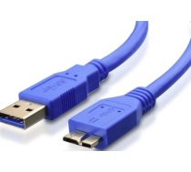 Kabelis Brackton USB-A Male - USB Micro B Male 1m Blue