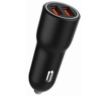 Auto lādētājs Gembird 2x USB Type-A Black