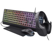 Perifērijas komplekts Trust GXT 792 QUADROX Black
