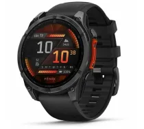 Garmin Fenix 8 3.56 cm (1.4) AMOLED 47 mm Digitāls 454 x 454 pikseļi Skārienekrāns Melns Wi-Fi GPS (satelīts)