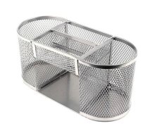 Galda oraganizators FORPUS, metālisks, 5 nodalījumi, sudraba