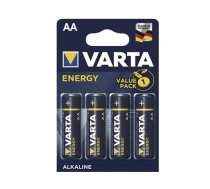 Baterijas VARTA ENERGY AA MN1500/LR6, Alkaline, 1.5V, 4 gab.