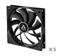 ARCTIC F12, 3-pin, 120mm, Case Fans, black, 5 pcs