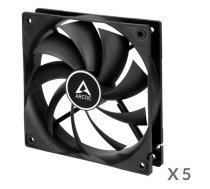 ARCTIC F12 PWM Case Fan, 4-pin, 120mm, Black, 5 pcs