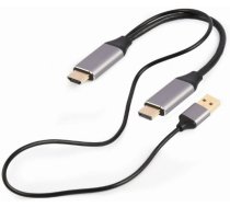 I/O ADAPTER HDMI TO DP/BLACK A-HDMIM-DPM-01 GEMBIRD