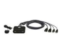 Aten | 2-Port USB FHD HDMI Cable KVM Switch | CS22HF