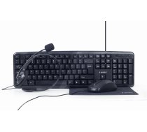 Gembird | 4-in-1 Multimedia office set | KBS-UO4-01 | Keyboard