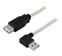 Cable DELTACO USB 2.0 extender, angled, 0.2m / USB2-102A
