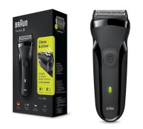 Braun Series 3 300s Foil shaver Trimmer Black, Red