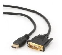 Gembird 1.8m, HDMI/DVI, M/M DVI-D Black