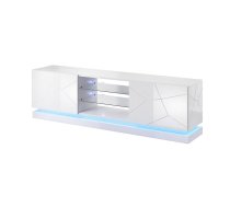Cama TV cabinet QIU 200 MDF white gloss/white gloss