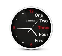 Esperanza Prague White Mechanical Clock Round Black, White