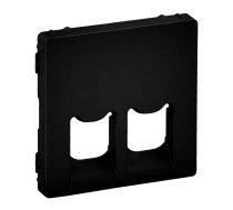 Valena Life melns Centrālā plate RJ45 divvietīga