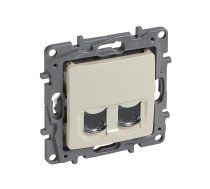 Niloe beš Rozete 2xRJ45 Cat6 UTP