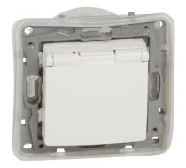 Niloe balts Rozete a/z ar vaku. IP44
