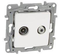 Niloe balts Rozete TV./ SAT star 2dB