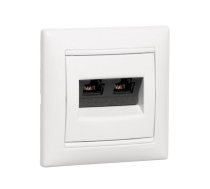 Valena beš Rozete 2xRJ45 Cat.5e