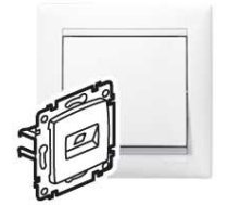 PRISE RJ45 CAT6 UTP 2SORTIES BLANC