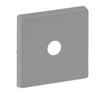 Cover plate Valena Life - energy saving switch - aluminium