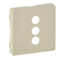 Cover plate Valena Life - triple RCA socket - ivory
