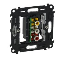 Triple RCA socket Valena In'Matic