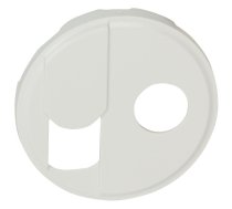 Celiane Centrālā plate RJ 45+TV balta