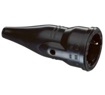 Kontaktligzda ar zemējumu gumijas melna 250V 16A IP44