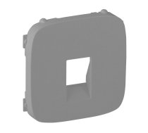 Cover plate Valena Allure - loudspeaker socket - aluminium