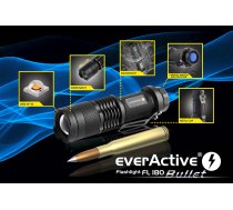 Lukturis everActive FL-180 1xAA baterija vai 1x14500 Li-ion CREE XP-E2 100-200lum