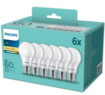 Philips LED Spuldzes 8W (60W) E27 806Lm WW FR A60 ND 6gab.