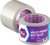 Solvent līmlente, 38mm x 66m, caurspīdīga