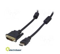 Kabelis | HDMI 1.4 | DVI-D (24+1) spraudnis, HDMI spraudnis | 1,8 m | melns