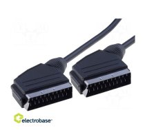 Kabelis | SCART spraudnis, abas puses | 1,5 m | melns
