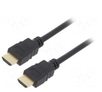 Kabelis | HDCP 2.2,HDMI 2.0 | HDMI spraudnis, abas puses | PVC | 0,5 m | melns