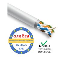 LAN Datortīklu kabelis, PRO BASE, CAT5E FTP, iekšdarbu montāžai, 305m, CPR klase Eca