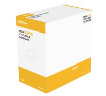 LAN Datortīklu kabelis, DAHUA CAT6 UTP kabelis | ārtelpu montāžai | Melns PE| 305m