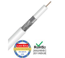 Koaksiālais kabelis, ProBase™, RG6U, 305m | CPR klase B2ca (s1,d0,a1), LSZH