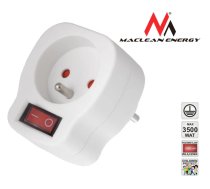 Elektrības kontaktligzda ar divpozīciju slēdzi Balta | MCE13