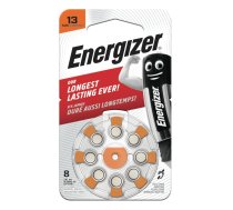 Izmērs 13 baterijas 1.45V Energizer Zn-Air PR48 iepakojumā 8 gb.