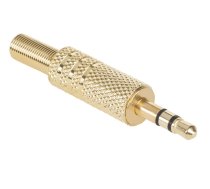 Audio Jack 3.5mm stereo | Gold Metal