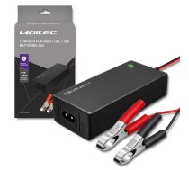 Automātiskais lādētājs AGM GEL STD akumulatoriem | 24V lādētājs | 2A | 48W | LED | 1.8m kabelis | QO