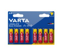 VARTA Longlife Max Power Alkaline Battery AA B5+3 | Price for 8 pcs