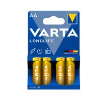 VARTA Longlife Alkaline Baterija AA (1,5V) B4, cena par blisteri 4gab.