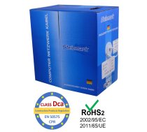 LAN Datortīklu kabelis, STEINMARK, CAT6 UTP, iekšdarbu montāžai, 305m | CPR klase Dca s2,d2,a1 | LSZ