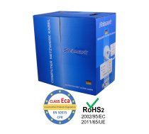 LAN Datortīklu kabelis, STEINMARK, CAT6 UTP, iekšdarbu montāžai, 305m, CPR klase Eca