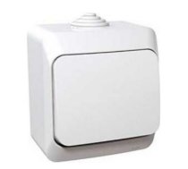 Schneider zvanu poga IP44 balts v/a Cedar Plus