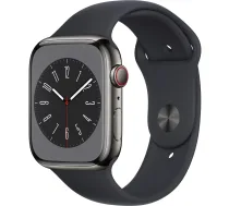 Apple Watch Series 8 GPS + Cellular 45mm Grafīta Nerūsējošais tērauds
