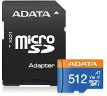 Adata MEMORY MICRO SDXC 512GB W/AD./AUSDX512GUICL10A1-RA1 ADATA